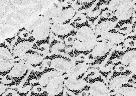Elasztikus glitteres csipke - BIANCO (fehér)